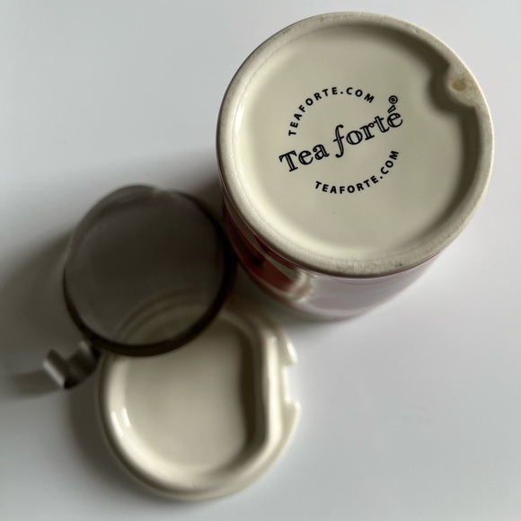 Tea Forte Kati Steeping Cup Patel Drop Ceramic Cup With Infuser - Picture 7 of 10